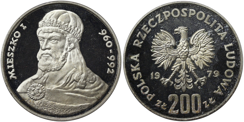 Poland, 200 Zlotych, 1979, Polish Rulers Series - Duke Mieszko I. Mintage: 12.15...