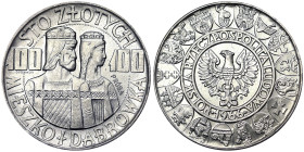 Poland, 100 Zlotych (Pattern), 1966, Ag.900 20,00 g, KM Pr146, UNC