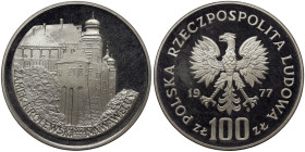Poland, 100 Zlotych, 1977, Wawel Castle of Krakow. Mintage: 30.000 pcs. Ag.625 16,50 g, Y 91, PROOF