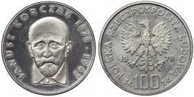 Poland, 100 Zlotych, 1978, Janusz Korczak. Mintage: 30.000 pcs. Ag.625 16,50 g, Y 94, PROOF