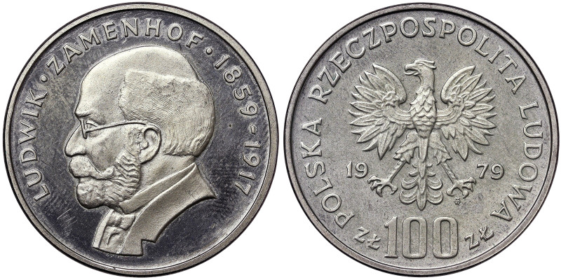 Poland, 100 Zlotych, 1979, 120th Anniversary - Birth of Ludwik Zamenhof. Mintage...
