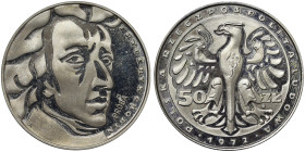 Poland, 50 Zlotych (Pattern), 1972, Fryderyk Chopin. Minatage: 14.622 pcs. Ag.750 12,60 g, KM Pr202, PROOF