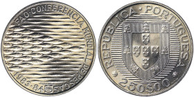 Portugal, 250 Escudos, 1984, FAO - World Fisheries Conference. Ni. 23,00 g, KM 626, UNC