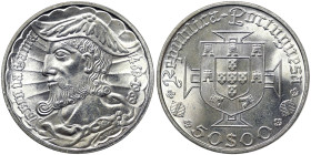 Portugal, 50 Escudos, 1969, 500th Anniversary of birth of Vasco da Gama. Ag.650 18,00 g, KM 598, UNC