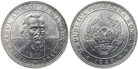Romania, Medal, 1948, Centenary of the great romanian revolutionary Nicolae Balcescu. Opus: H. Ionescu. Ø 38 mm. Ag.835 25,00 g, A.UNC