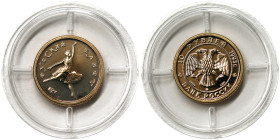 Russia, 10 Roubles, 1993, Russian Ballet. Au.900 1,78 g, Y 416a, PROOF