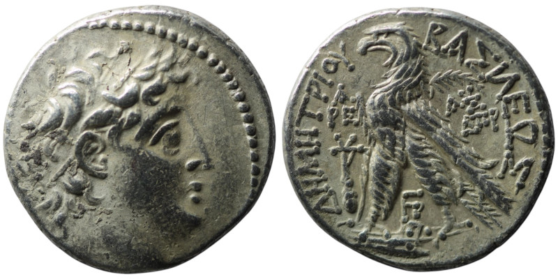 SELEUKID KINDS. Demetrios II Nikator, second reign (129-125 BC). Tyre. Dated SE ...
