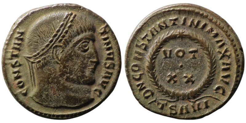 Constantine I 'the Great' (AD 307/10-337). Thessalonica
AE Follis (18mm, 3,16g)
