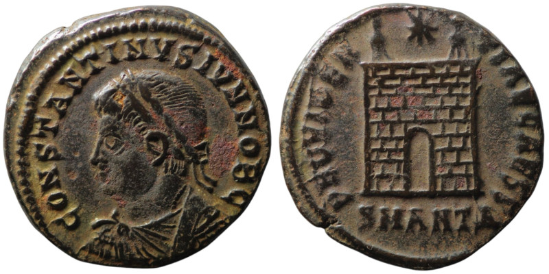 Constantine II, Caesar (AD 316-337). Antioch
AE Follis (19mm, 3,17g)
