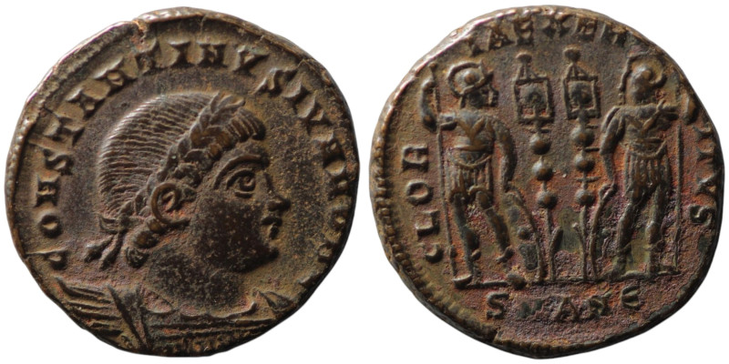 Constantine II, Caesar (AD 316-337). Antioch
AE Follis (16mm, 2,58g)