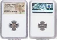ZEUGITANA. Carthage. Hannibal in South Italy. Ca. 216-211 BC. AR quarter-shekel (15mm, 12h). NGC Choice VF. Campanian mint under Hannibalic occupation...
