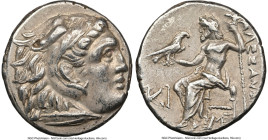 MACEDONIAN KINGDOM. Alexander III the Great (336-323 BC). AR drachm (16mm, 4.29 gm, 6h). NGC Choice XF 5/5 - 4/5. Posthumous issue, Lampsacus, ca. 310...
