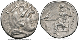 MACEDONIAN KINGDOM. Alexander III the Great (336-323 BC). AR drachm (17mm, 1h). NGC Choice VF. Posthumous issue, Teos, ca. 310-301 BC. Head of Heracle...
