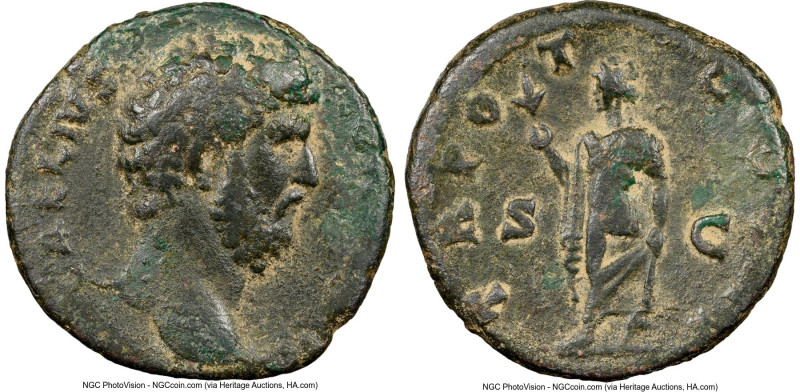 Aelius Caesar (AD 136-138). AE as (25mm, 6h). NGC Fine, light scratches. Rome, A...