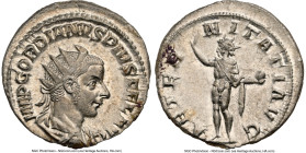 Gordian III (AD 238-244). AR antoninianus (21mm, 4.50 gm, 1h). NGC MS 5/5 - 4/5. Rome, fourth issue, AD 241-243. IMP GORDIANVS PIVS FEL AVG, laureate,...