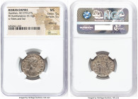 Aurelian (AD 270-275). BI antoninianus (21mm, 4.16 gm, 11h). NGC MS 5/5 - 5/5, Silvering. Ticinum, 2nd officina. IMP C AVRELIANVS AVG, radiate, cuiras...