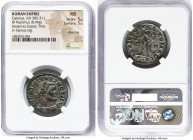 Galerius, as Caesar (AD 305-311). AE follis or BI nummus (26mm, 8.94 gm, 7h). NGC MS 5/5 - 5/5, Silvering. Trier, 1st officina, AD 303-305. MAXIMIANVS...
