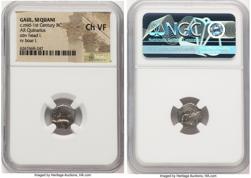 ANCIENT LOTS. Celtic. Gaul. Sequani. Ca. mid-1st century BC. Lot of five (5) AR ...