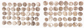 ANCIENT LOTS. Celtic. Gaul. Ca. mid 1st century BC. Lot of forty (40) AR quinarii. VG-VF. Includes: Forty AR quinarii, various types and tribes. SOLD ...