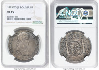 Ferdinand VII 8 Reales 1825 PTS-JL XF45 NGC, Potosi mint, KM84. HID09801242017 © 2024 Heritage Auctions | All Rights Reserved www.HA.com/TexasAuctione...
