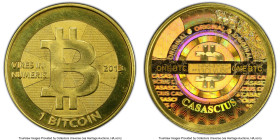 Casascius brass Unloaded (Redeemed) 1 Bitcoin (BTC) 2013 MS67 PCGS, Ahonen-pg 94. Total Issued: 8,352. Series 2. Type PF2. 28.5mm. Firstbits 13CLyU8c....