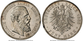 Prussia. Friedrich III Pair of Certified 5 Marks 1888-A NGC, 1) 5 Mark - AU58 2) 5 Mark - AU53 Berlin mint, KM512. HID09801242017 © 2024 Heritage Auct...