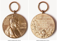 Prussia. Wilhelm I bronze "100th Anniversary of His Birth" Medal 1897 XF, 39.3mm. 33.74gm. Looped as issued. WILHELM DER GROSSE DEUTSCHER KAISER Helme...