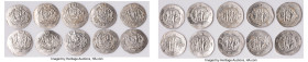Abbasid Governors of Tabaristan. Anonymous 10-Piece Lot of Uncertified Hemidrachms ND (AD 780-793) AU, Tabaristan mint, A-73. Average size 24.3mm. Ave...