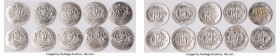Abbasid Governors of Tabaristan. Anonymous 10-Piece Lot of Uncertified Hemidrachms ND (AD 780-793) AU, Tabaristan mint, A-73. Average size 23.8mm. Ave...