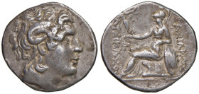 § TRACIA Lisimaco (305-281 a.C.) Tetradramma - Testa deificata di Alessandro a dx. R/ Atena seduta a sx - S.Cop. 1093 e suc. AG (g 16,76)

Status: B...