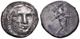 § CARIA - Satrapi - Mausulus (377-353 a.C.) Tetradramma - Testa di Apollo di fronte. R/ Zeus Labrandeus stante a dx - S.Cop. 590 AG (g 15,00) Ossidazi...