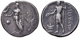 § PAMFILIA Side (375-332 a.C.) Statere - Apollo sacrificante a sx. R/ Atena stante a sx con vittoriola - S.Cop. 374 e suc. AG (g 10,55)

Status: BB+...