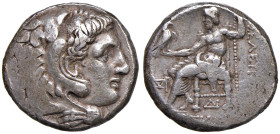 § SIRIA Seleuco I (305-281 a.C.) Tetradramma - Testa di Eracle a dx. R/ Zeus seduto a sx - S.Cop. 1 e suc. AG (g 16,83) Schiacciatura di conio.

Sta...