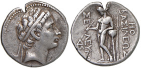 § SIRIA Seleuco II (246-225 a.C.) Tetradramma - Testa diademata a dx. R/ Apollo stante a sx - S.Cop. 110 e suc. AG (g 17,05) Tacca di verifica al bord...