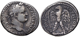 § Vespasiano (69-79) Tetradramma di Antiochia in Siria - Testa laureata a dx. R/ Aquila stante a sx - Prieur 122 AG (g 14,00)

Status: MB+

Notes:...