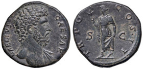 § Elio (136-138) Zecca di Roma Sesterzio - D/ Busto drappeggiato a dx. "L.AELIUS-CAESAR". R/ La Spes in piedi a sx, nell'atto di sollevare con la mano...