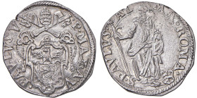 Paolo V (1605-1621) Testone An. V - Munt. 28 AG (g 9,55) R Esemplare di altissima qualità. Recentemente, nell'asta Gadoury 40 del 2023, un esemplare i...