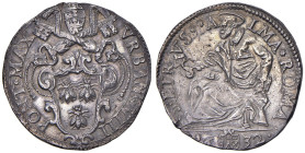 Urbano VIII (1623-1644) Testone 1632 - Munt. 50 AG (g 9,61) Lievi segni sul contorno per possibile montatura asportata, ma piacevole esemplare dai ril...