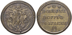 Innocenzo XIII (1721-1724) Peso monetale del Doblone doppio di Spagna - AE (g 26,71)

Status: SPL

Notes: