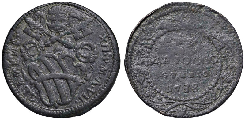 Clemente XII (1730-1740) Baiocco 1738 An. VII - Munt. 203b CU (g 14,68) R

Sta...