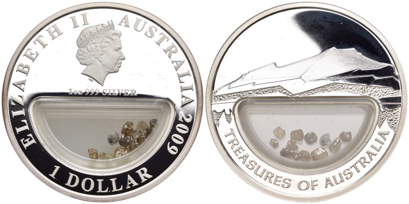 Australia - Elizabeth II (1952-2022) - 1 Dollar 2009 - con inserto trasparente c...