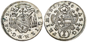 Austria - Vescovado di Salisburgo (Stati austriaci) - Sigismund of Schrattenbach (1753-1771) - 1 Kreuzer 1756 - Mi - KM#373

SPEDIZIONE SOLO IN ITAL...