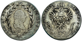 Austria - Sacro Romano Impero (976-1804) - Joseph II (1780-1790) - 20 Kreuzers 1783 B - Mint: Kremnica - Ag - gr. 6,44 - KM#2069

SPEDIZIONE SOLO IN...