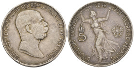 Austria - Impero Austro-Ungarico (1867-1918) - Franz Joseph I (1848-1916) - 5 Corona 1908 - 60° anniversario del regno di Franz Joseph I - Ag - KM#280...