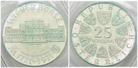 Austria - Seconda Repubblica Austriaca (1955-oggi) - 25 Schilling 1971 - 200° anniversario della Borsa di Vienna - Ag .800 - KM#2910

SPEDIZIONE IN ...