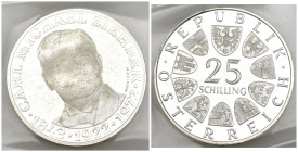 Austria - Seconda Repubblica Austriaca (1955-oggi) - 25 Schilling 1972 - 50° anniversario della morte di Carl Michael Ziehrer - Ag .800 - KM#2912

S...