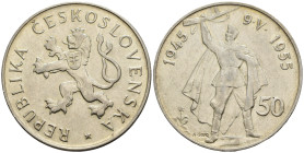 Cecoslovacchia - 50 Korun 1955 - 10° anniversario della liberazione dalla Germania - Ag .900 - KM#44

SPEDIZIONE IN TUTTO IL MONDO - WORLDWIDE SHIPP...