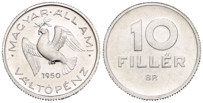 Ungheria - 10 Fillér 1950 BP. - Mint: Budapest - Al - KM#547

SPEDIZIONE SOLO ...