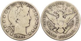 USA - "Barber" Half Dollar 1914 - Mint: Philadelphia - Ag .900 - KM#116

SPEDIZIONE SOLO IN ITALIA - SHIPPING ONLY IN ITALY

MB/qBB