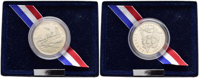 USA - Half Dollar 1995 - 50° anniversario della Seconda Guerra Mondiale - Rame r...